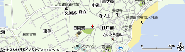 愛知県南知多町（知多郡）日間賀島（高地）周辺の地図