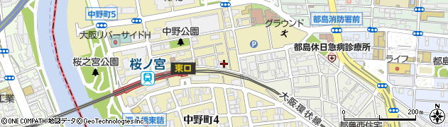 吉鳥　桜ノ宮店周辺の地図