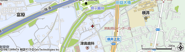 岡山県岡山市北区富原3587周辺の地図
