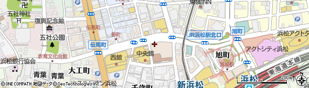 静岡県浜松市中央区鍛冶町周辺の地図