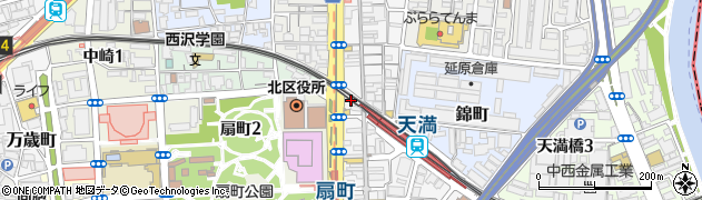 大阪府大阪市北区天神橋4丁目9周辺の地図