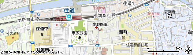 大阪住道　さくら薬局周辺の地図