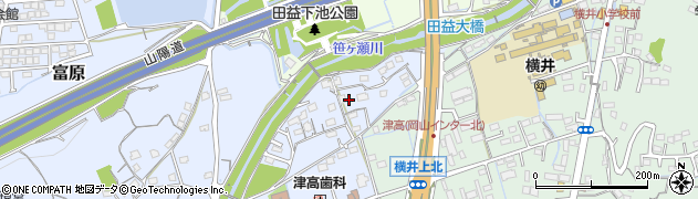 岡山県岡山市北区富原3603周辺の地図