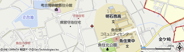 兵庫県明石市魚住町長坂寺1286周辺の地図