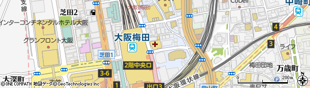スシロー梅田茶屋町店周辺の地図
