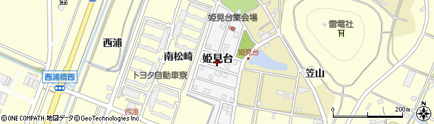 愛知県田原市姫見台85周辺の地図