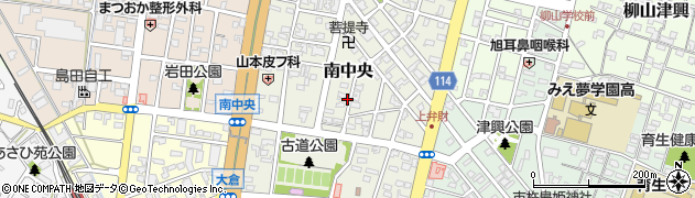 三重県津市南中央周辺の地図