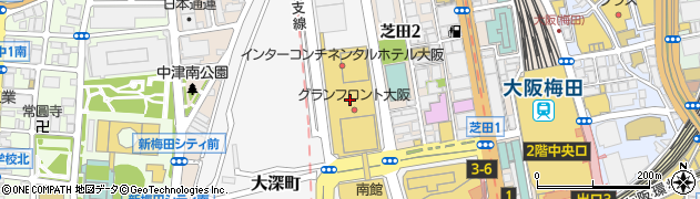 グランフロント大阪　北館１Ｆ　ナレッジプラザ周辺の地図