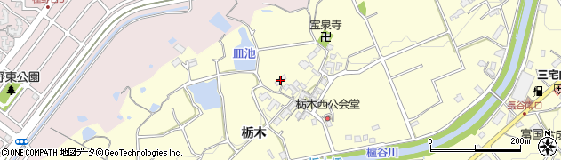 兵庫県神戸市西区櫨谷町栃木376周辺の地図