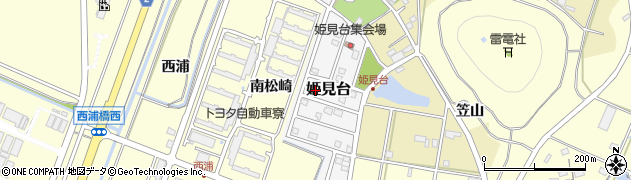 愛知県田原市姫見台87周辺の地図