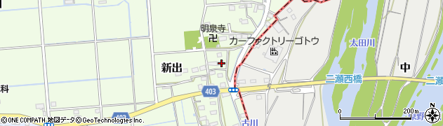 静岡県磐田市新出550周辺の地図