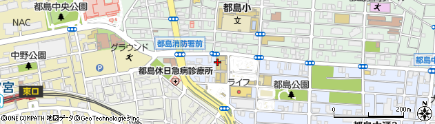 大阪都島自動車学校周辺の地図