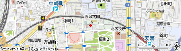 大阪府大阪市北区山崎町周辺の地図