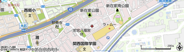 兵庫県神戸市灘区新在家南町周辺の地図