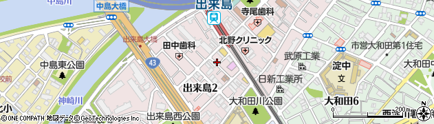 大阪府大阪市西淀川区出来島周辺の地図