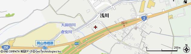 岡山県岡山市東区浅川周辺の地図