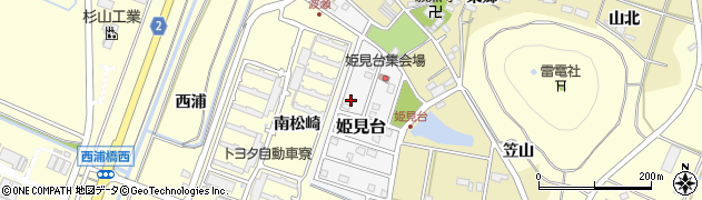 愛知県田原市姫見台39周辺の地図
