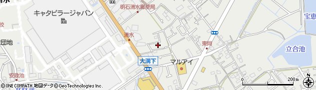 兵庫県明石市魚住町清水1041周辺の地図