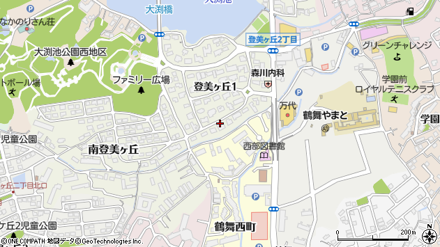 〒631-0004 奈良県奈良市登美ヶ丘の地図