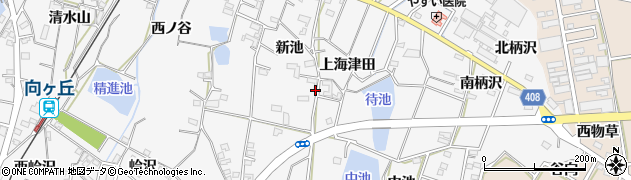 愛知県豊橋市植田町周辺の地図