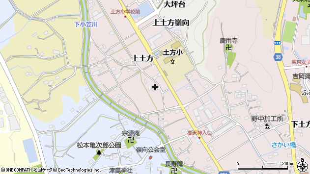 〒437-1433 静岡県掛川市上土方の地図