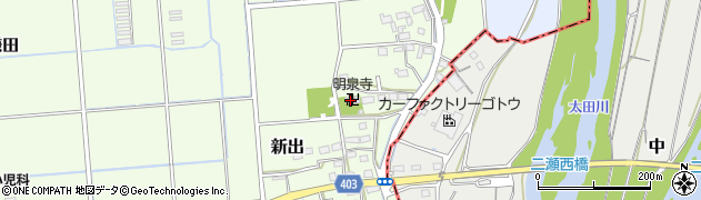 静岡県磐田市新出533周辺の地図