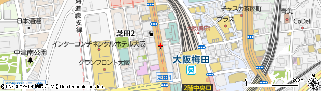 大阪府大阪市北区芝田周辺の地図