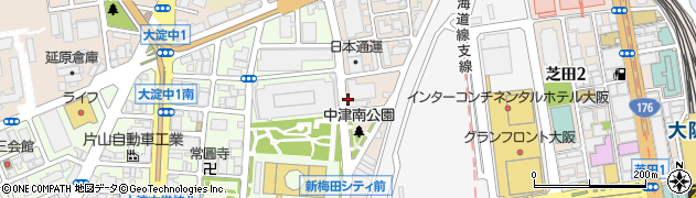 日通商事株式会社大阪支店周辺の地図