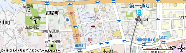 静岡県浜松市中央区肴町周辺の地図