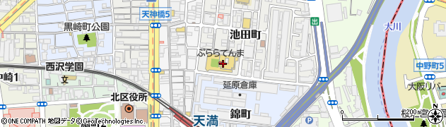 大阪府大阪市北区池田町3周辺の地図