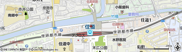 １００円ショップセリア　住道駅前店周辺の地図