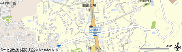 ガスト東生駒店周辺の地図