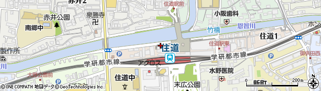 大阪王将住道駅前店周辺の地図