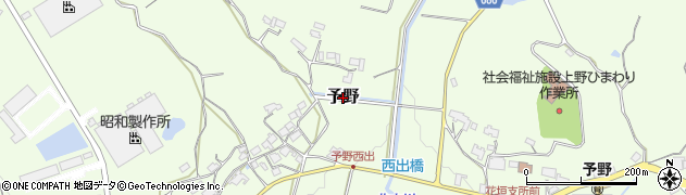 三重県伊賀市予野周辺の地図