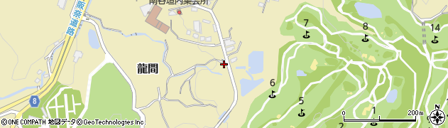 大阪府大東市龍間611周辺の地図