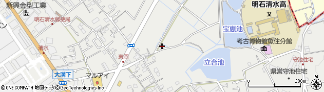 兵庫県明石市魚住町清水3056周辺の地図