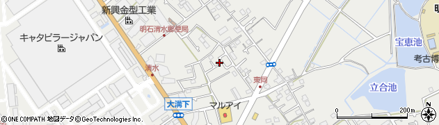 兵庫県明石市魚住町清水970周辺の地図