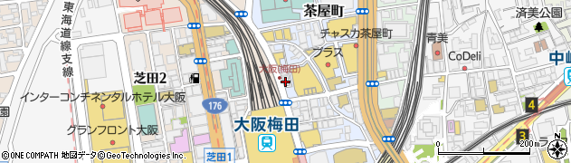 Gong Cha 梅田茶屋町店周辺の地図