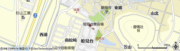 愛知県田原市姫見台50周辺の地図