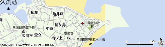 愛知県南知多町（知多郡）日間賀島（北地）周辺の地図