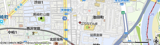 阪本生花店周辺の地図