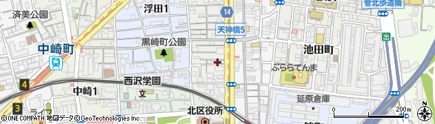 大阪府大阪市北区浪花町3-2周辺の地図