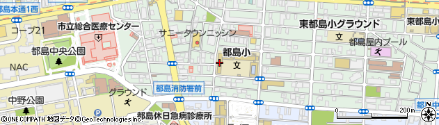 大阪市立都島小学校周辺の地図