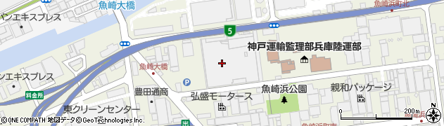 兵庫県神戸市東灘区魚崎浜町周辺の地図