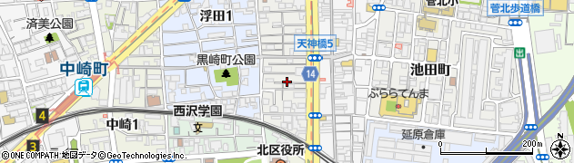 大阪府大阪市北区浪花町3周辺の地図