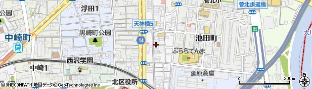 ブランド・シティ　天神橋店周辺の地図
