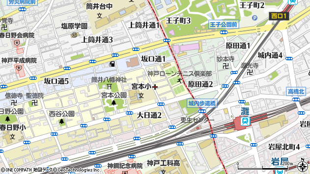 〒651-0063 兵庫県神戸市中央区宮本通の地図