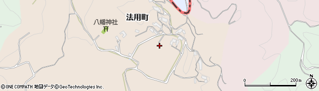 奈良県奈良市法用町周辺の地図
