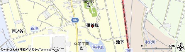 愛知県豊橋市原町（供養塚）周辺の地図