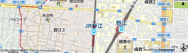 ＪＲ野江駅周辺の地図